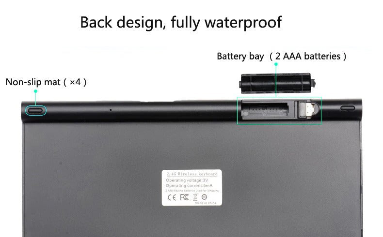 (Copy) 2.4 GHz Wireless Mini Keyboard And Optical Mouse Set